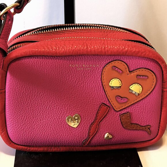 Tory Burch Perry Patchwork Hearts Mini Bag - Picture 2 of 8